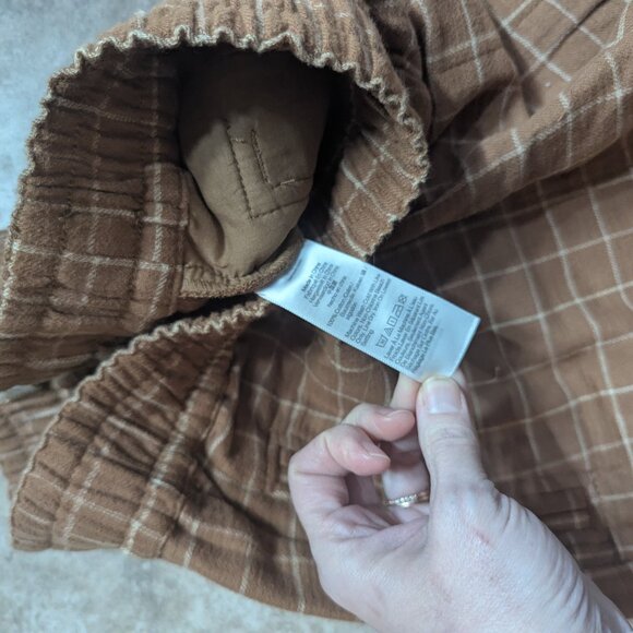 Madewell High Rise Brown Plaid Pant Size S - Picture 5 of 6